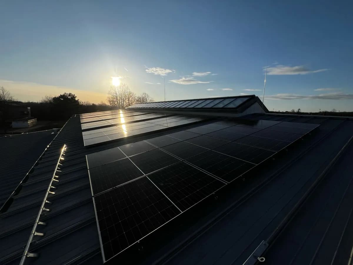 Photovoltaik-Anlage auf einem Einfamilienhaus