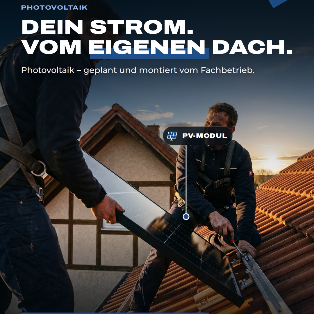Strom vom eigenen Dach. ☀️