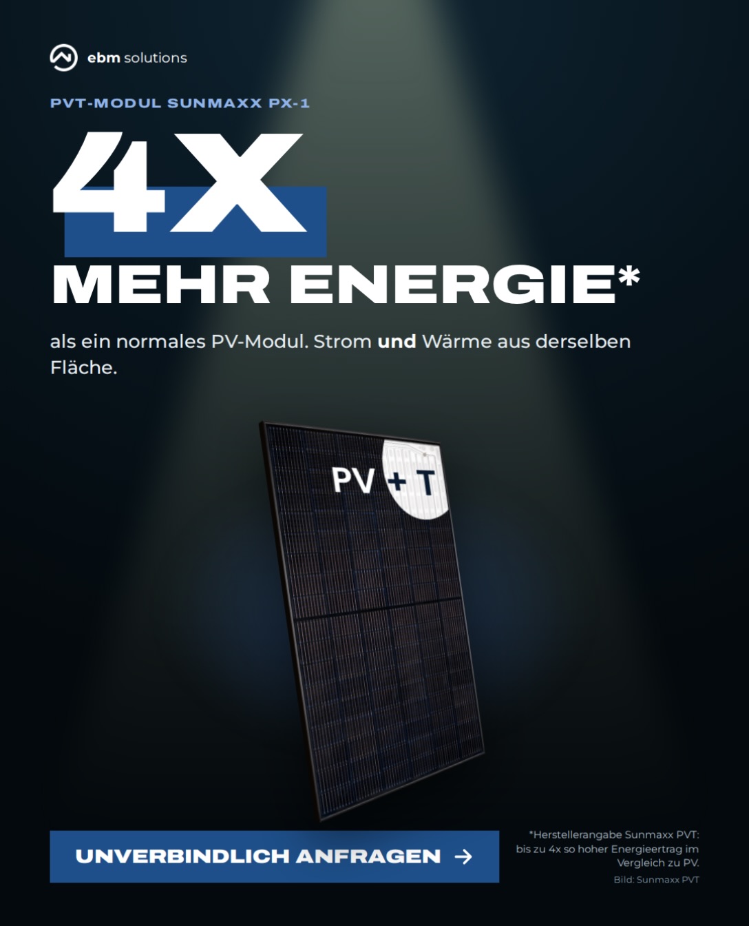4x mehr Energie. Eine Fläche. Doppelte Nutzung. 🔋🔥